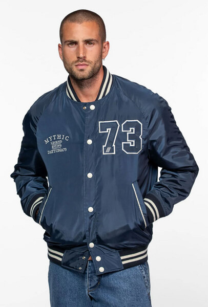 Vêtement en cuir Blousons textile bleu