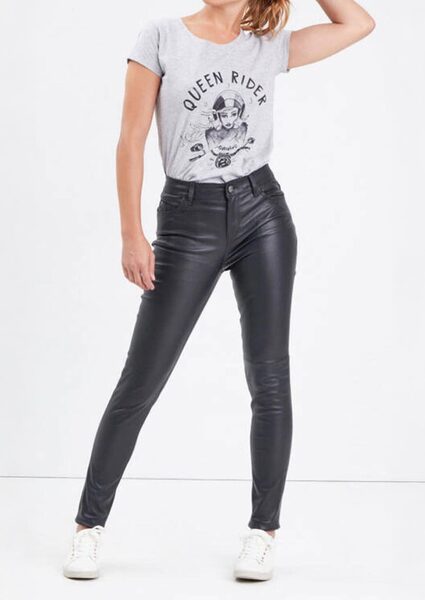 Vêtement en cuir Pantalon cuir noir