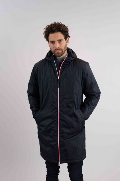 Vêtement en cuir Veste, parka & doudoune textile bleu