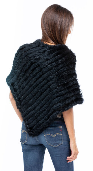 poncho fourrure lapin 6034 chaud hiver mannequin (14)