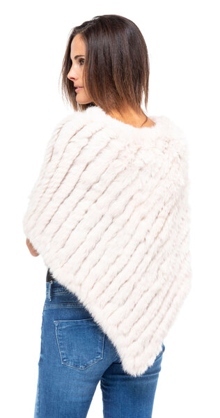 poncho fourrure lapin oakwood 6034 couleur poudre (4)