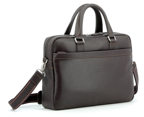 porte ordinateur hexagona marron 154663 biais