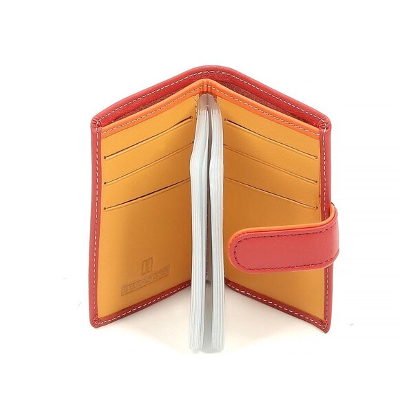 porte-carte-en-cuir-de-vachette-227375 rouge ouvert