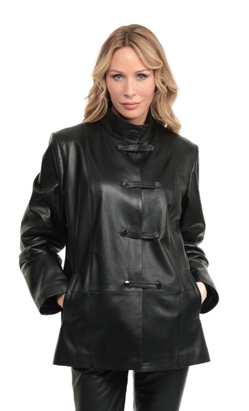 Vêtement en cuir Vestes cuir noir