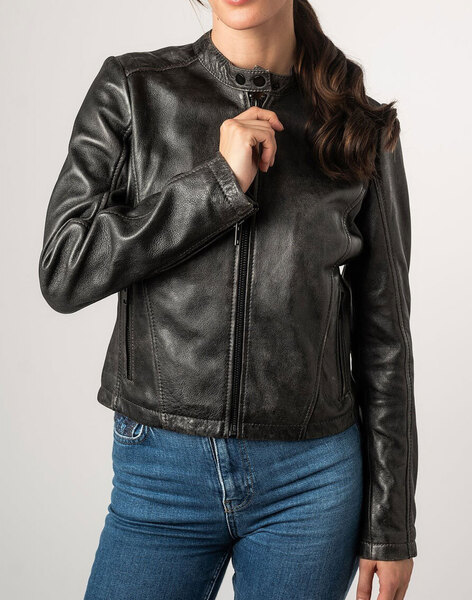 Vêtement en cuir Blousons cuir gris