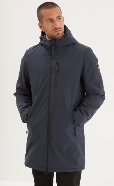 Vêtement en cuir Veste, parka & doudoune textile bleu