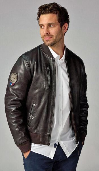 Vêtement en cuir Blousons cuir marron