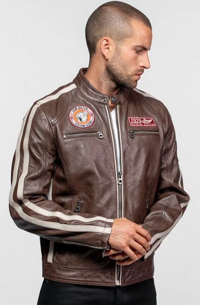 Vêtement en cuir Blousons cuir marron