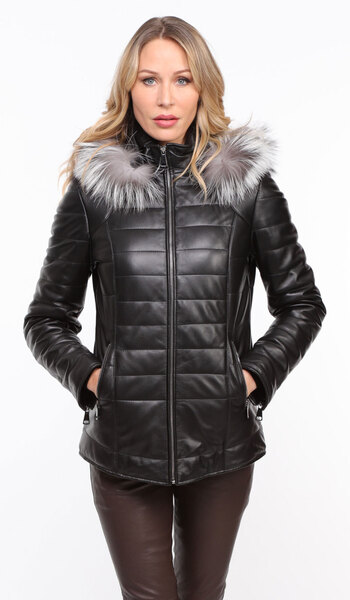 Vêtement en cuir Vestes cuir noir