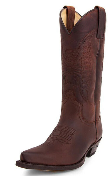 Vêtement en cuir Santiags homme marron