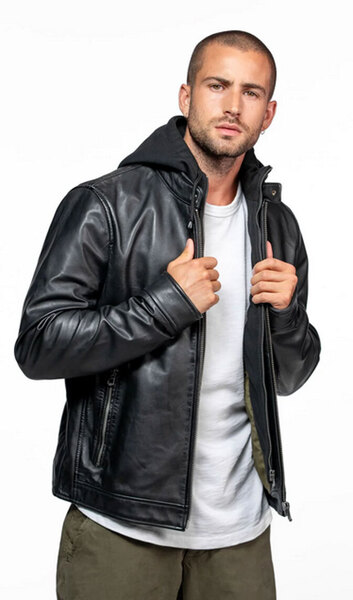 Vêtement en cuir Blousons cuir noir