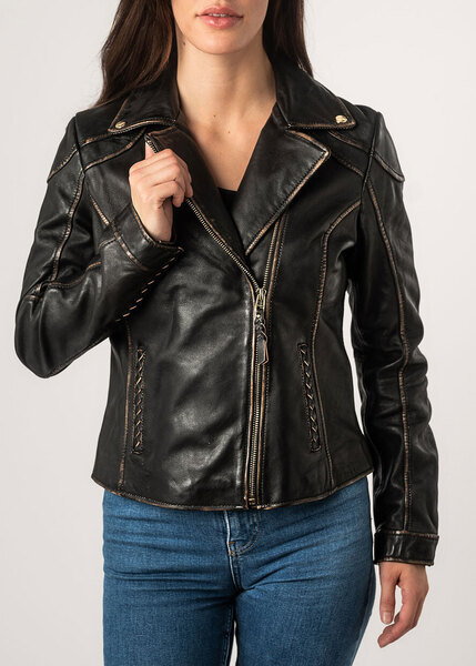 Vêtement en cuir Blousons cuir noir