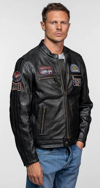 Vêtement en cuir Blousons cuir noir