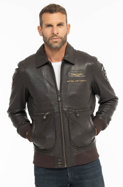 Vêtement en cuir Blousons cuir marron