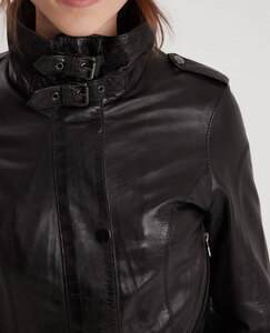 Vêtement en cuir Manteaux cuir noir