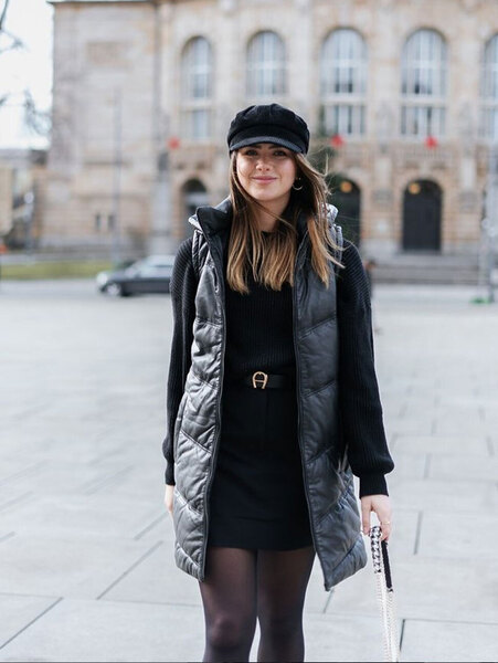 Vêtement en cuir Les bonnes affaires Femme noir