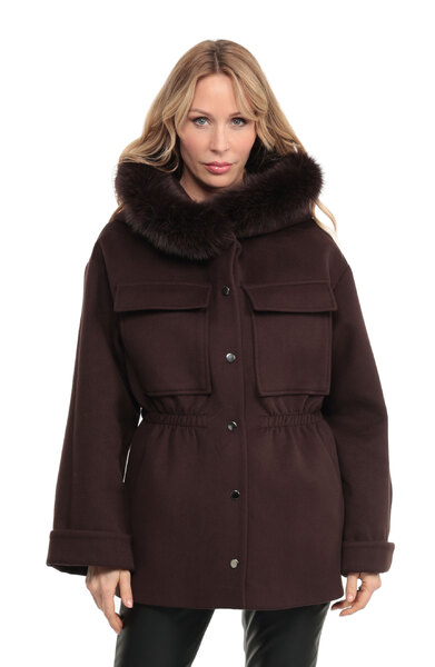 Vêtement en cuir Vestes cuir marron