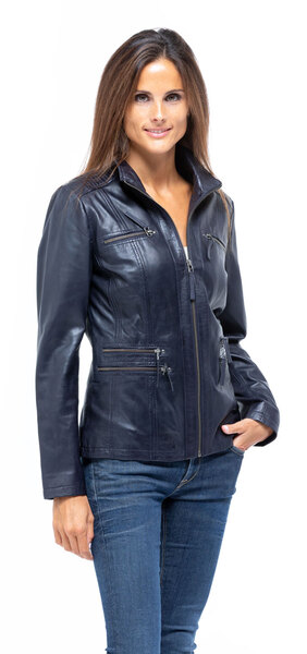 Vetement cuir Femme trois quart cuir Femme veste blouson Cuirs Guignard
