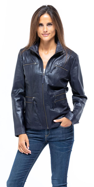 Vetement cuir Femme trois quart cuir Femme veste blouson Cuirs Guignard