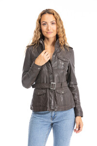 veste cuir femme marron 101965 (1)