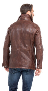 veste cuir homme agneau dark cognac 101284 style saharienne (7)