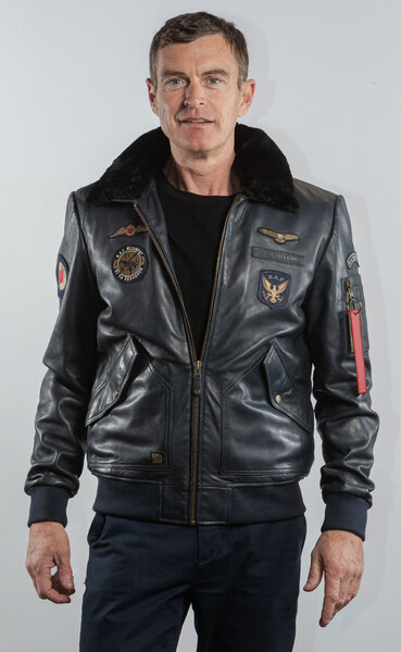 Vêtement en cuir Blousons cuir bleu