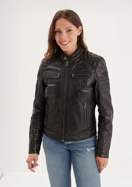 Vêtement en cuir Blousons cuir noir