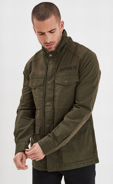 Vêtement en cuir Veste, parka & doudoune textile vert