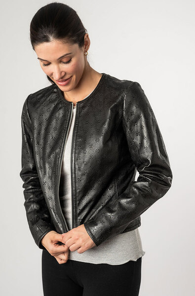 Vêtement en cuir Blousons cuir noir