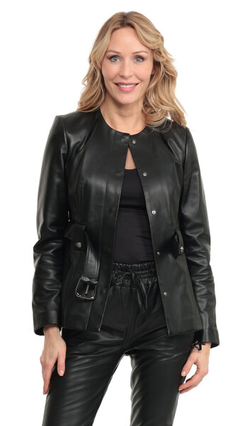 Vêtement en cuir Vestes cuir noir