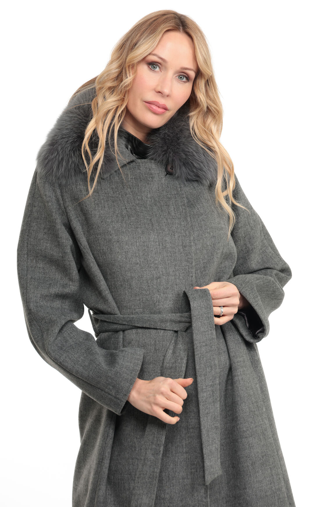 Vêtement en cuir Manteaux cuir gris