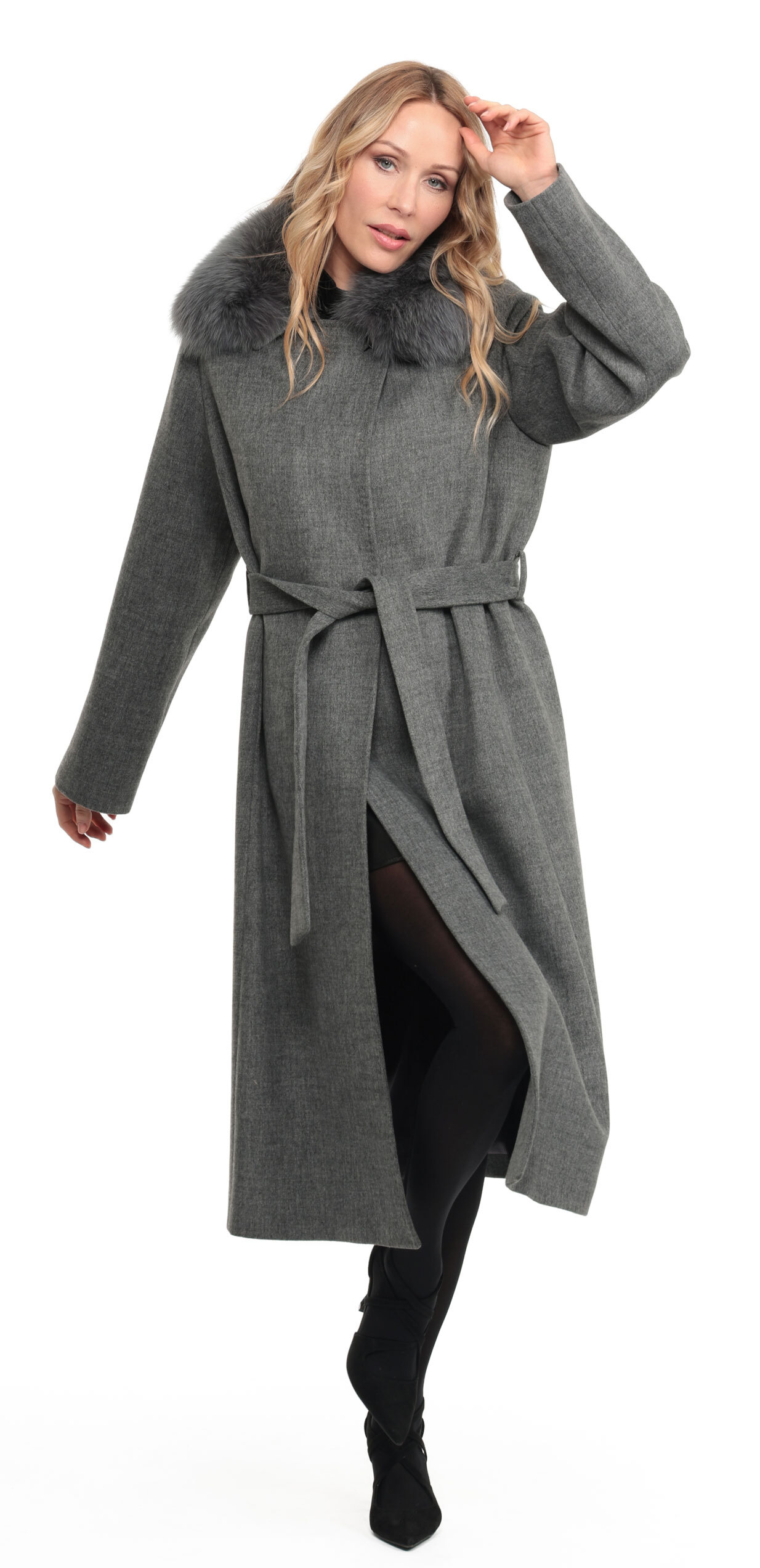 Vêtement en cuir Manteaux cuir gris