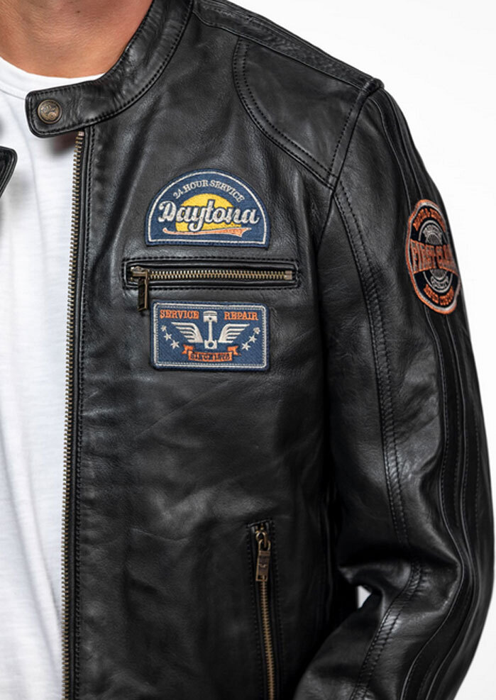 Vêtement en cuir Blousons cuir noir