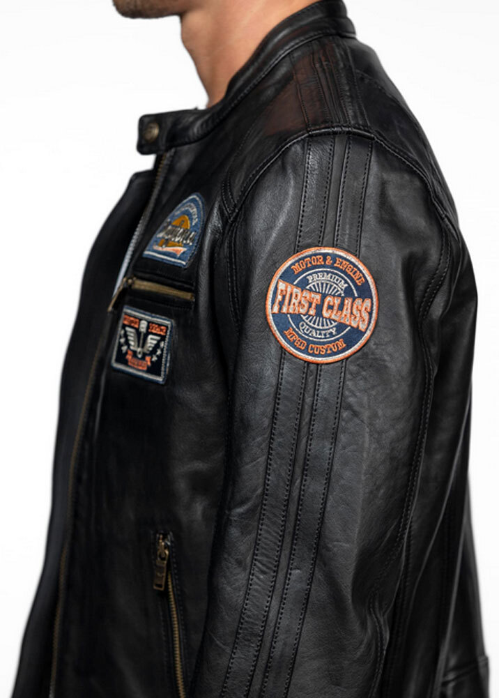 Vêtement en cuir Blousons cuir noir