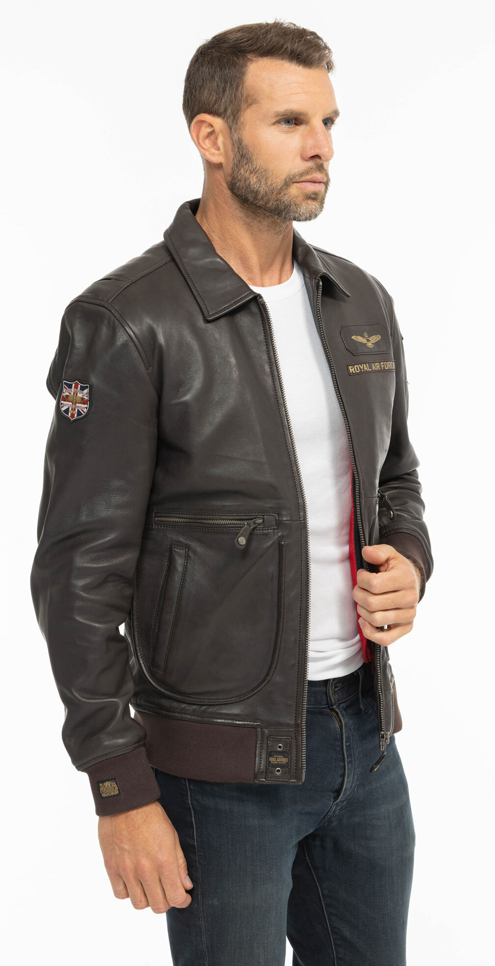 Vêtement en cuir Blousons cuir marron