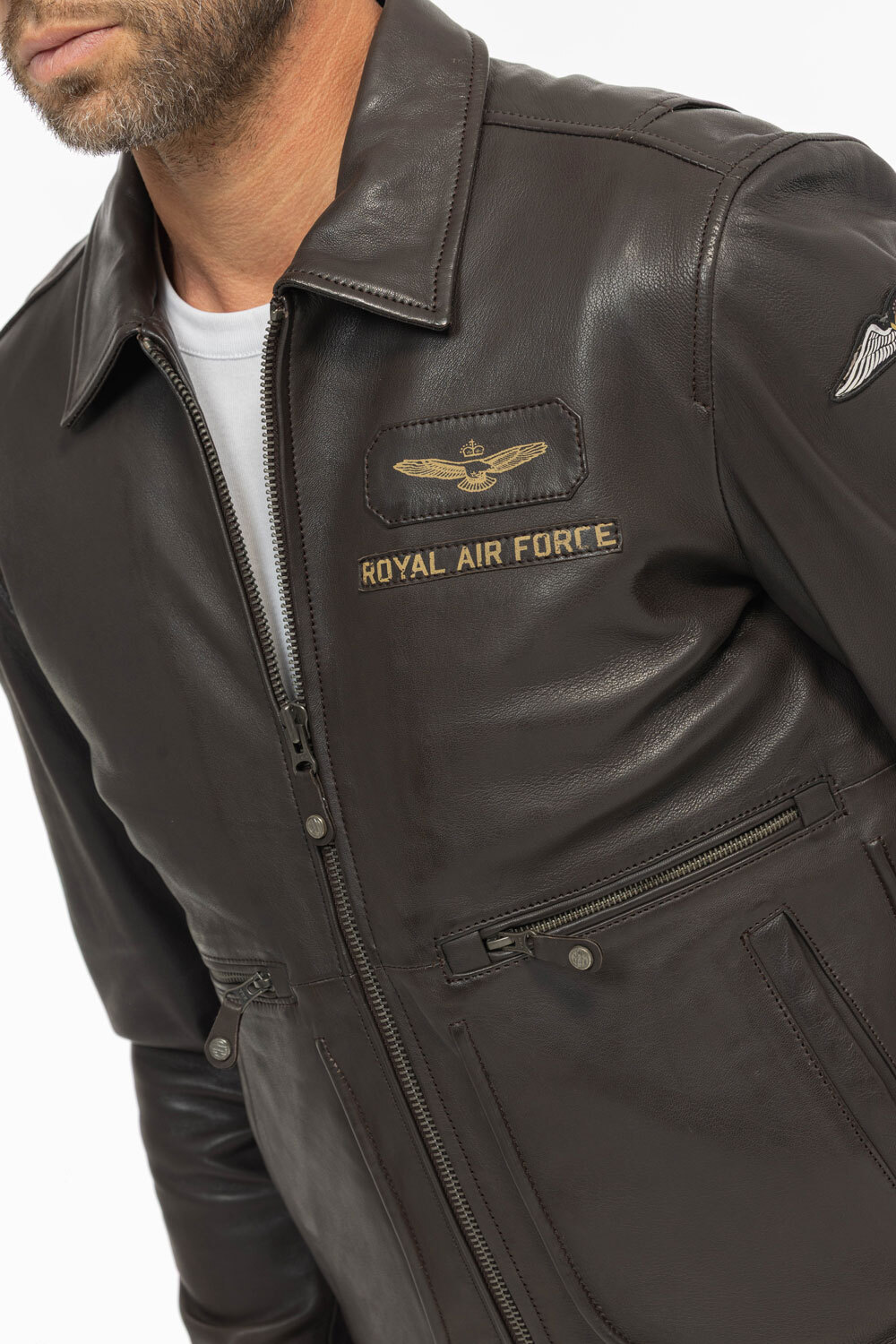 Vêtement en cuir Blousons cuir marron