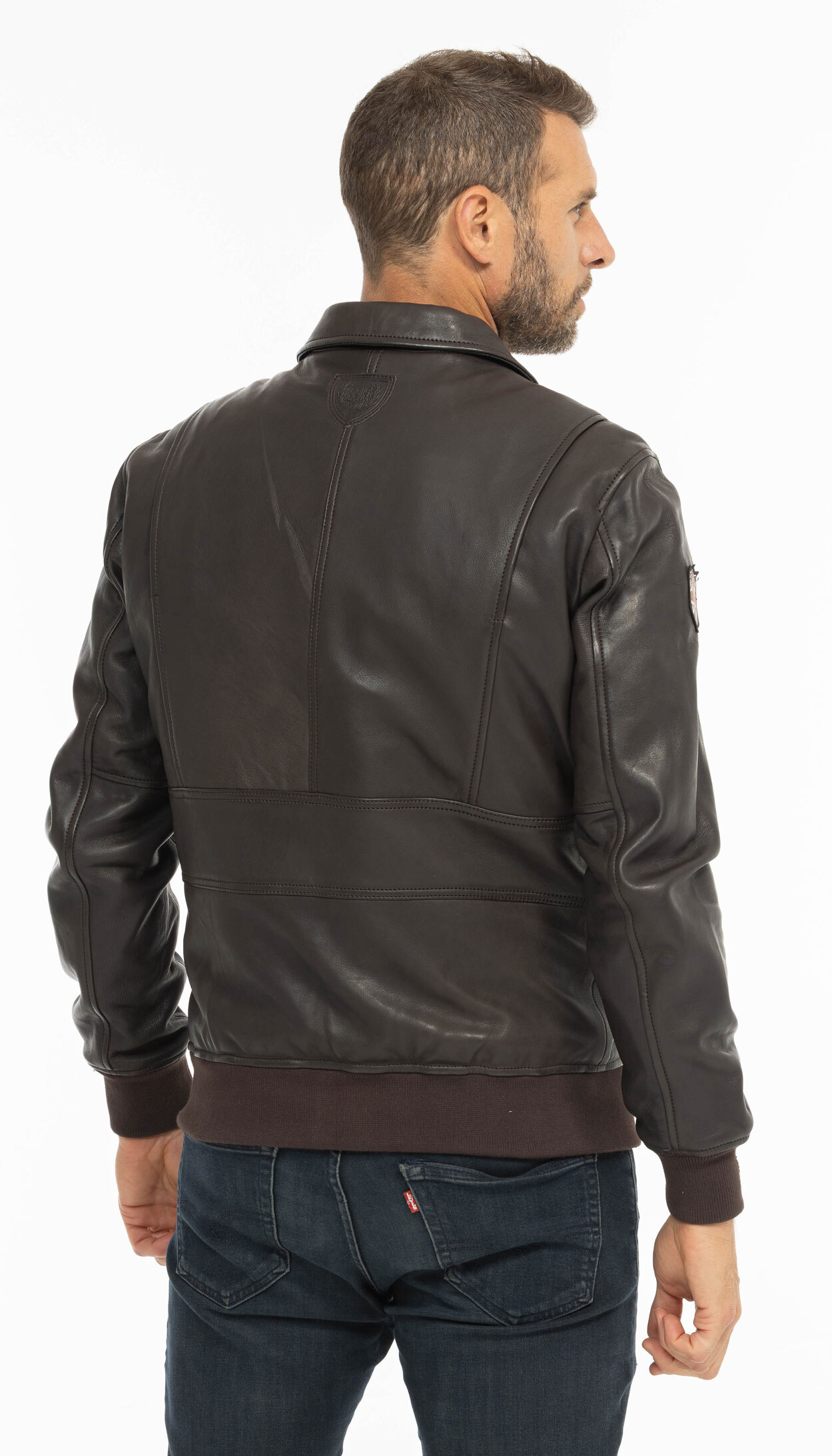 Vêtement en cuir Blousons cuir marron