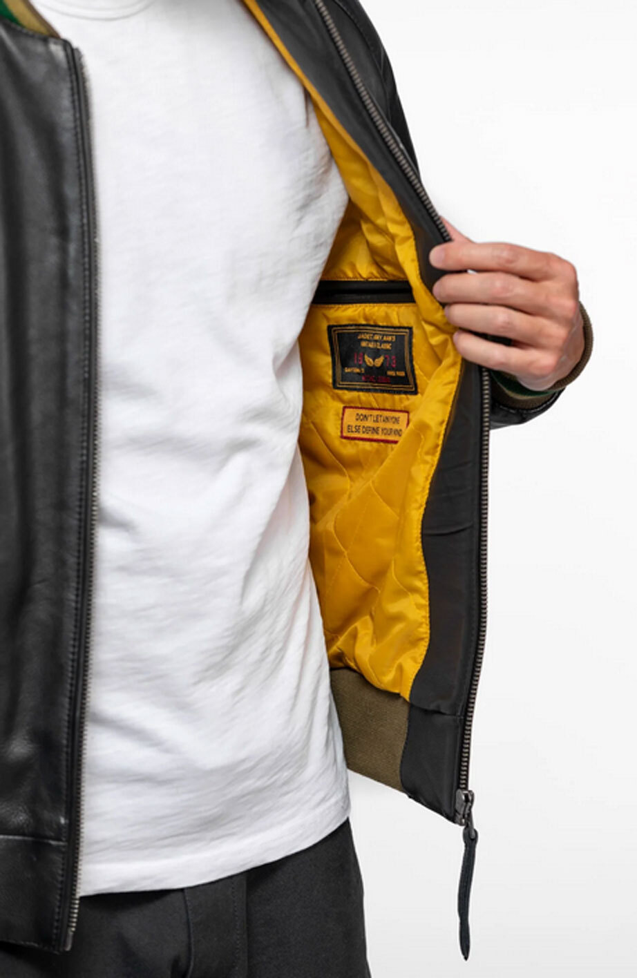 Vêtement en cuir Blousons cuir noir