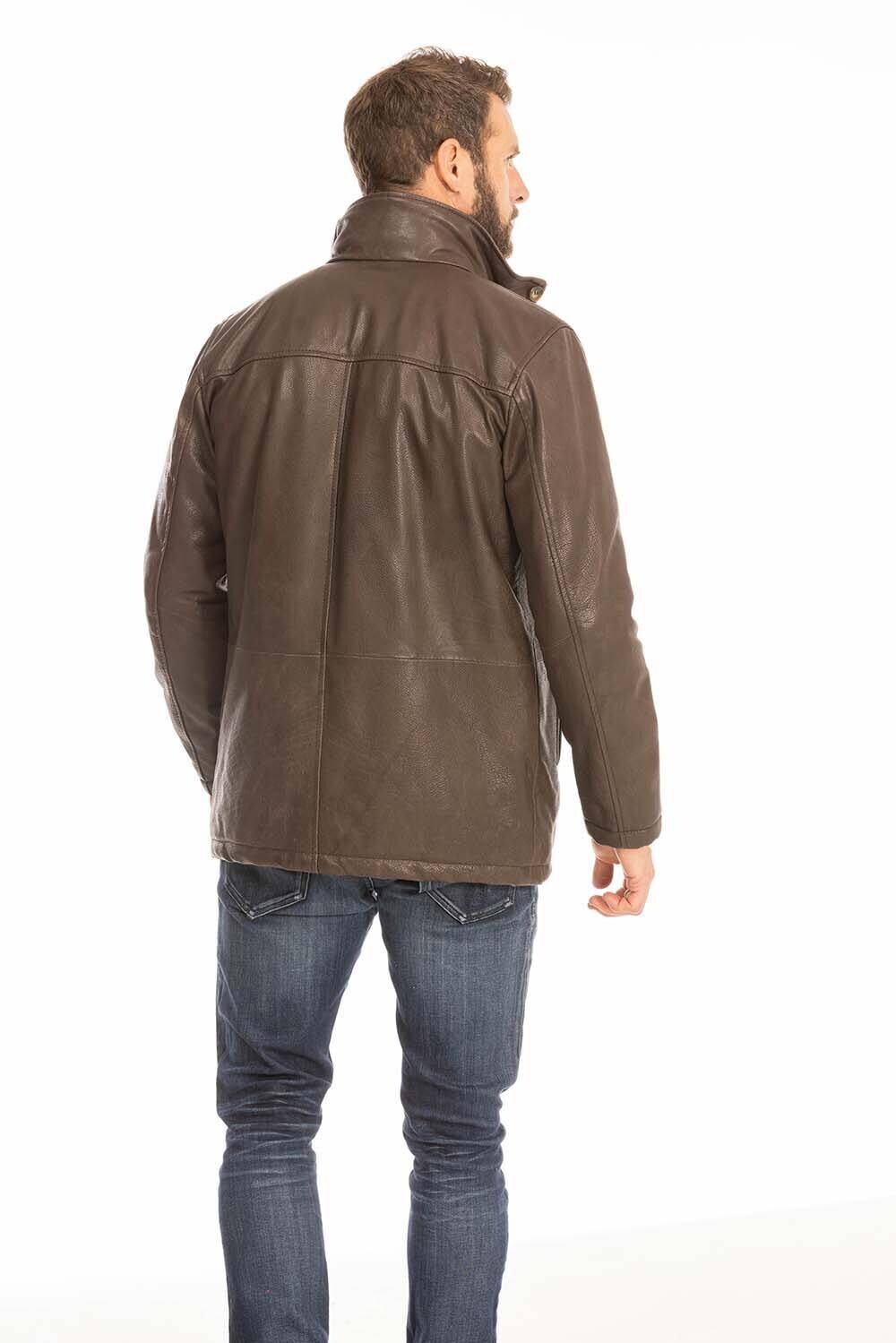 Vêtement en cuir Vestes & Trois Quart cuir marron