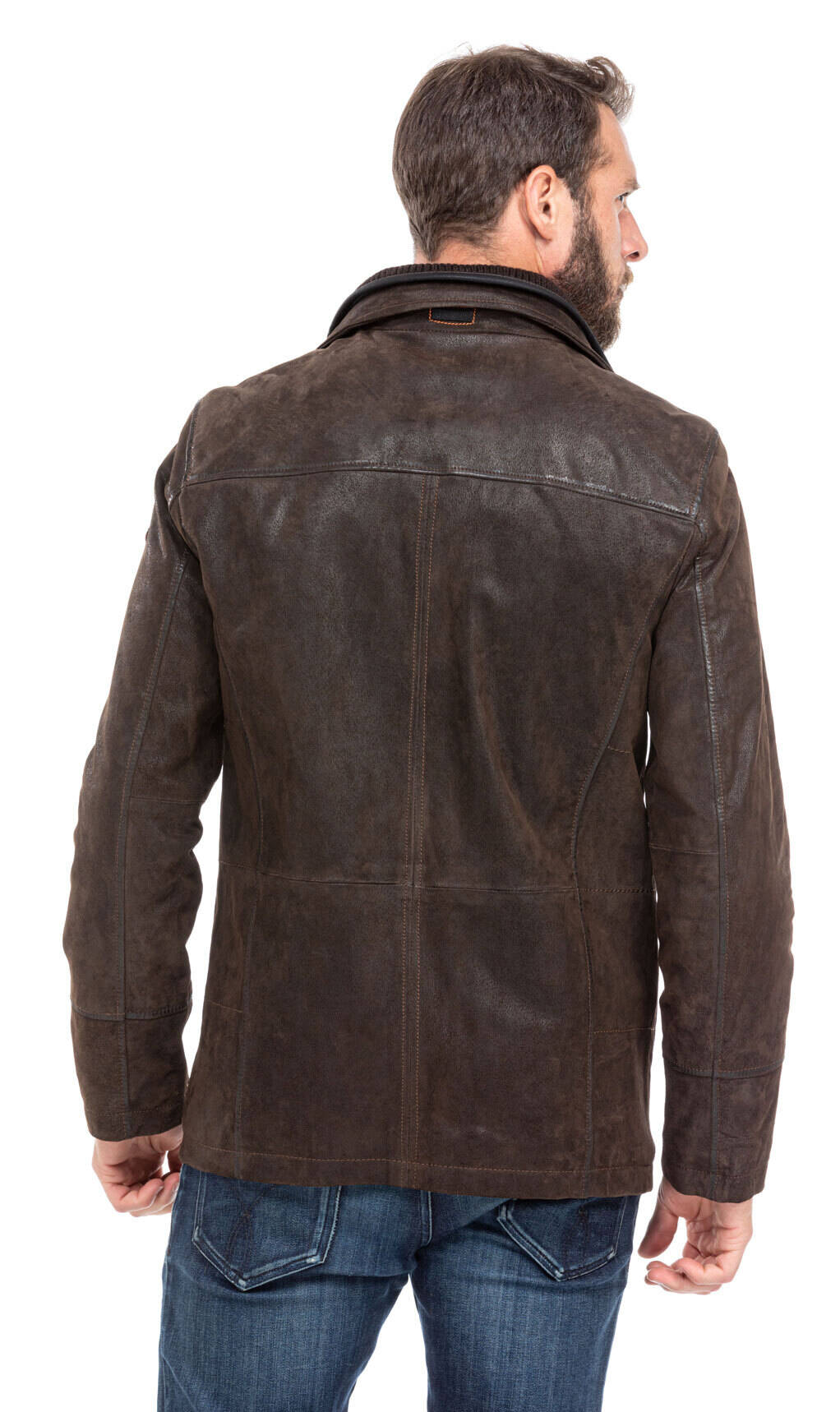 Veste croute de cuir homme clearance