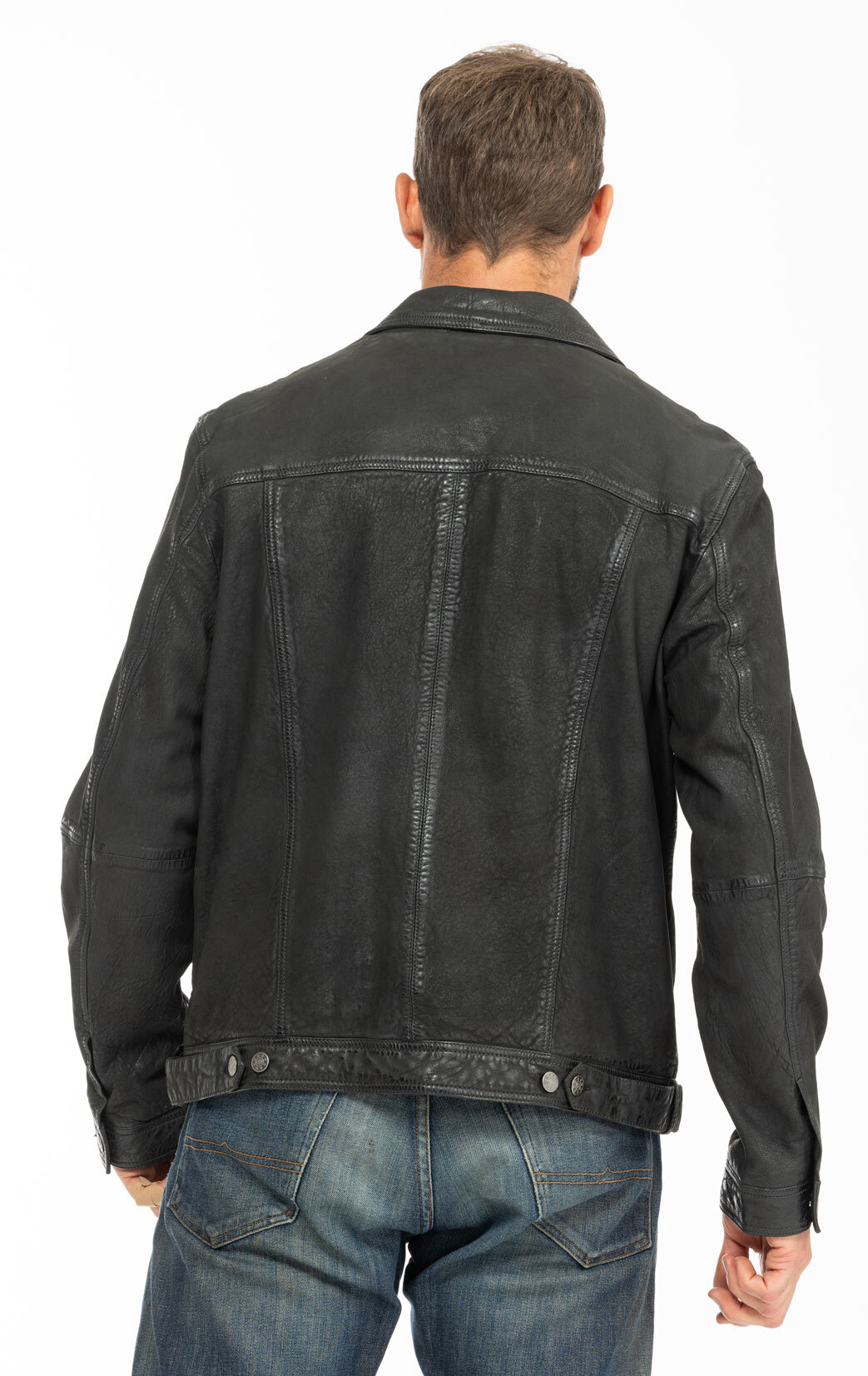 Vêtement en cuir Vestes & Trois Quart cuir noir