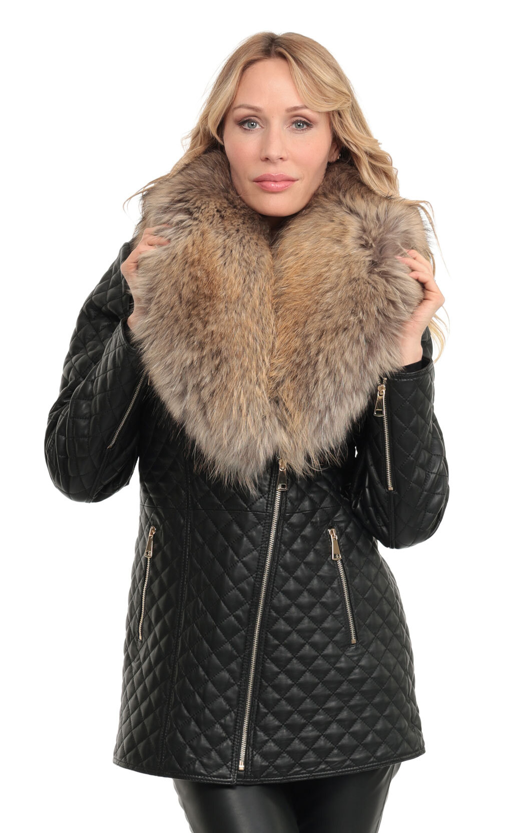 Vêtement en cuir Les bonnes affaires Femme noir