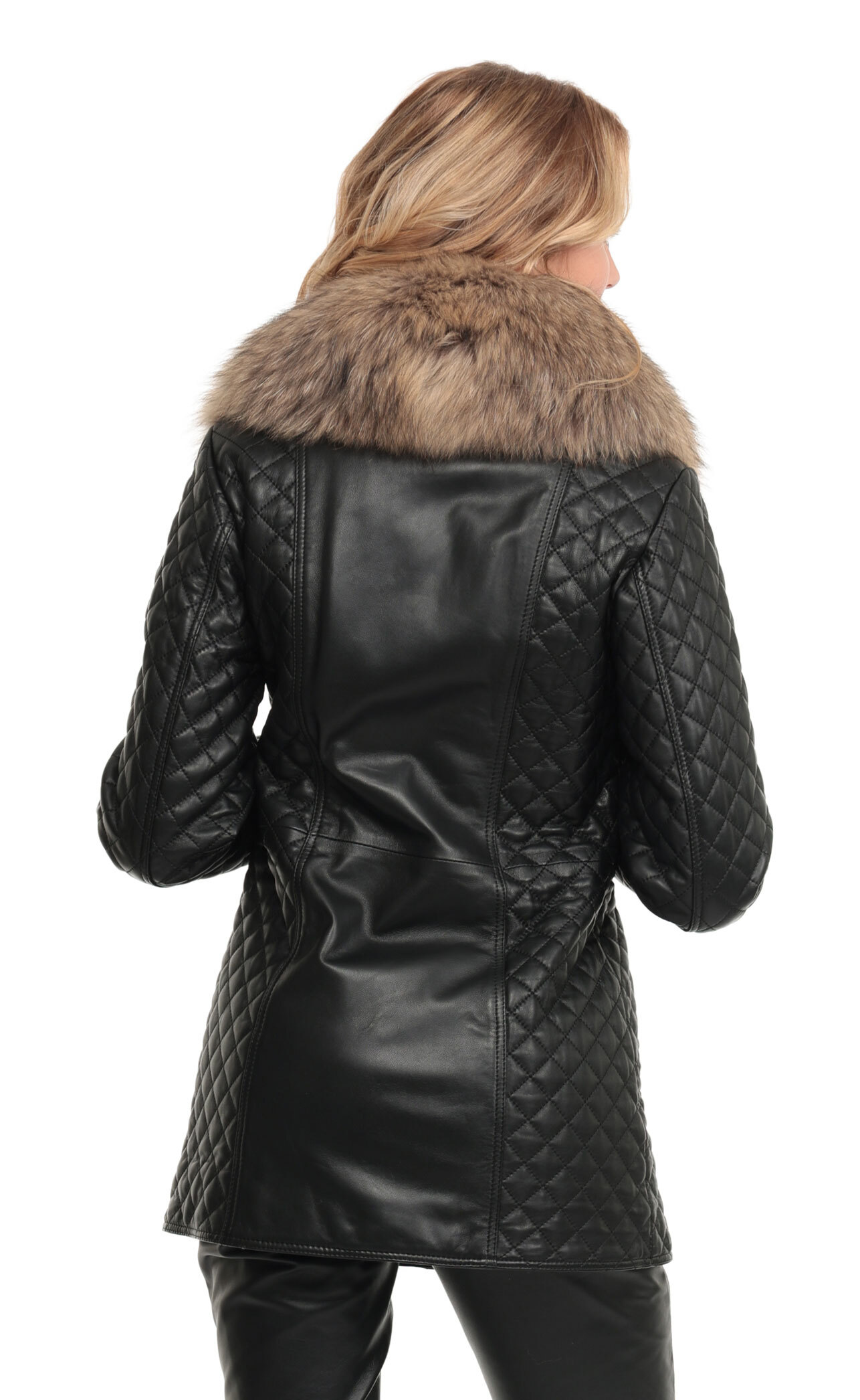 Vêtement en cuir Les bonnes affaires Femme noir