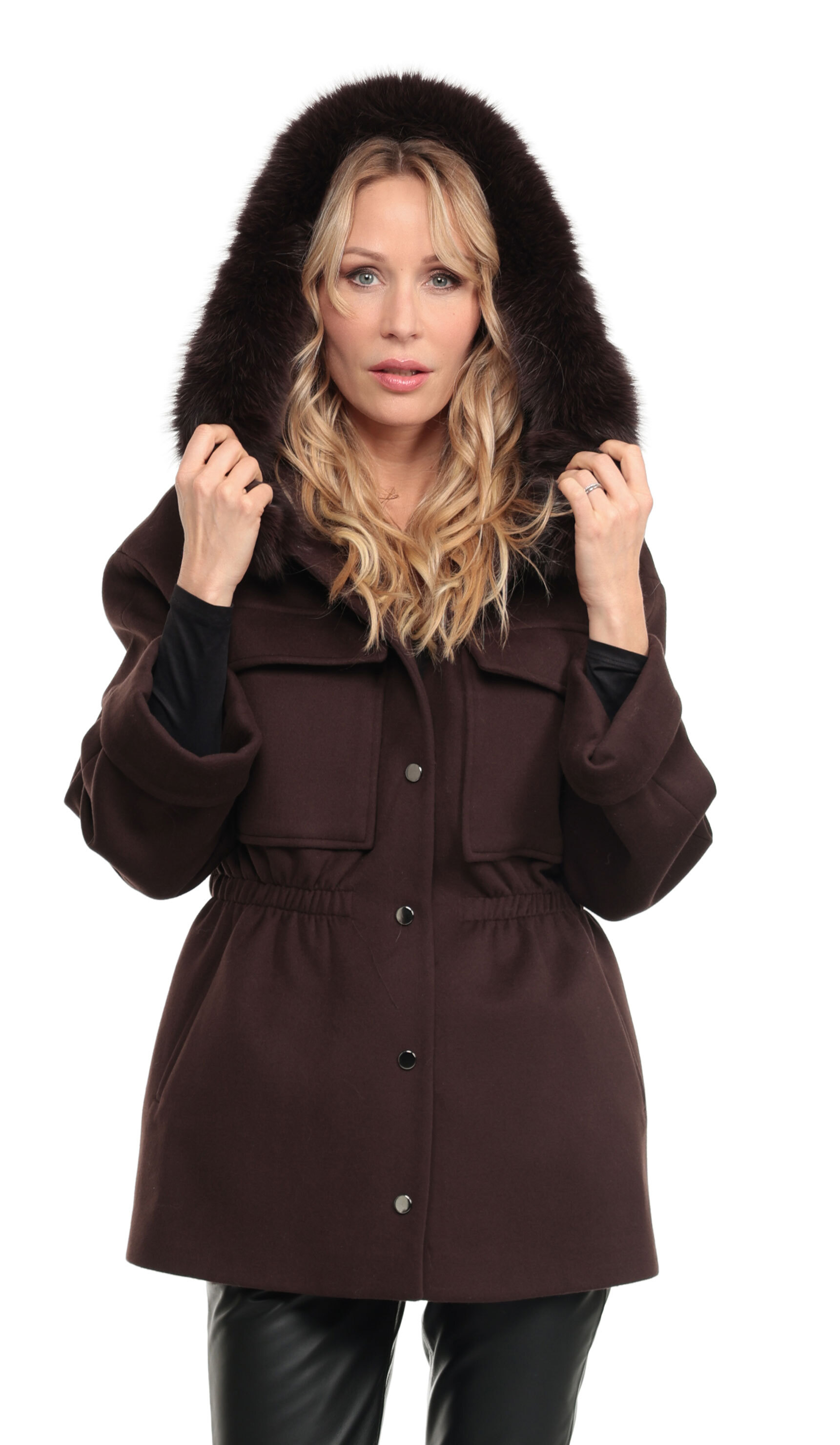 Vêtement en cuir Vestes cuir marron