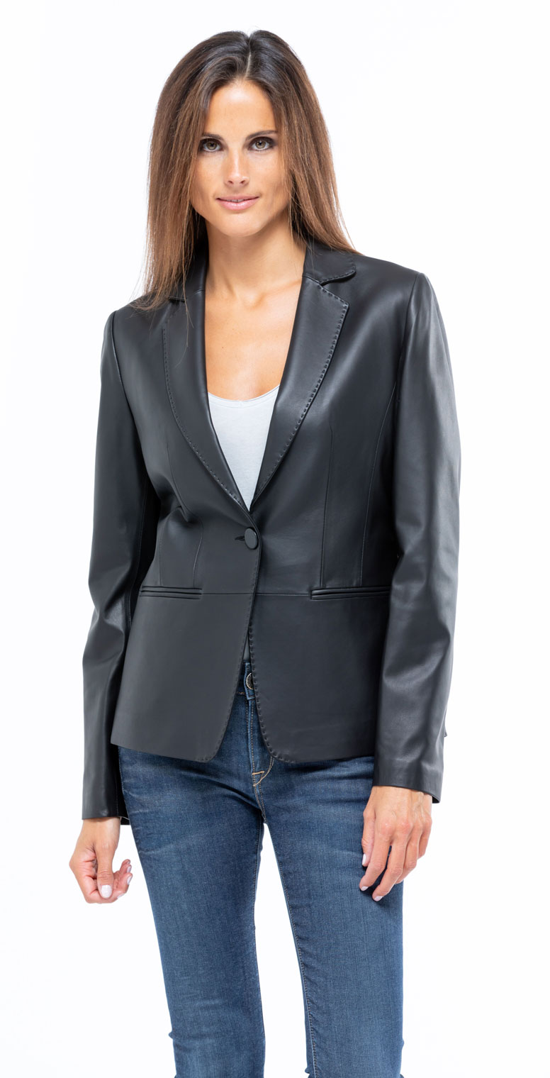 blazer gris femme