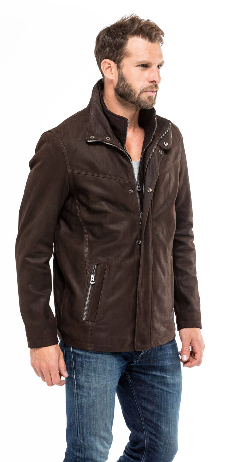 Veste cuir nubuck homme sales