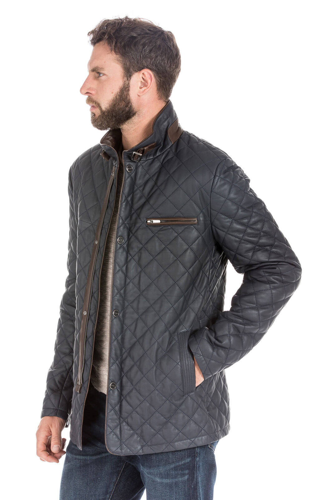 Veste online damier homme