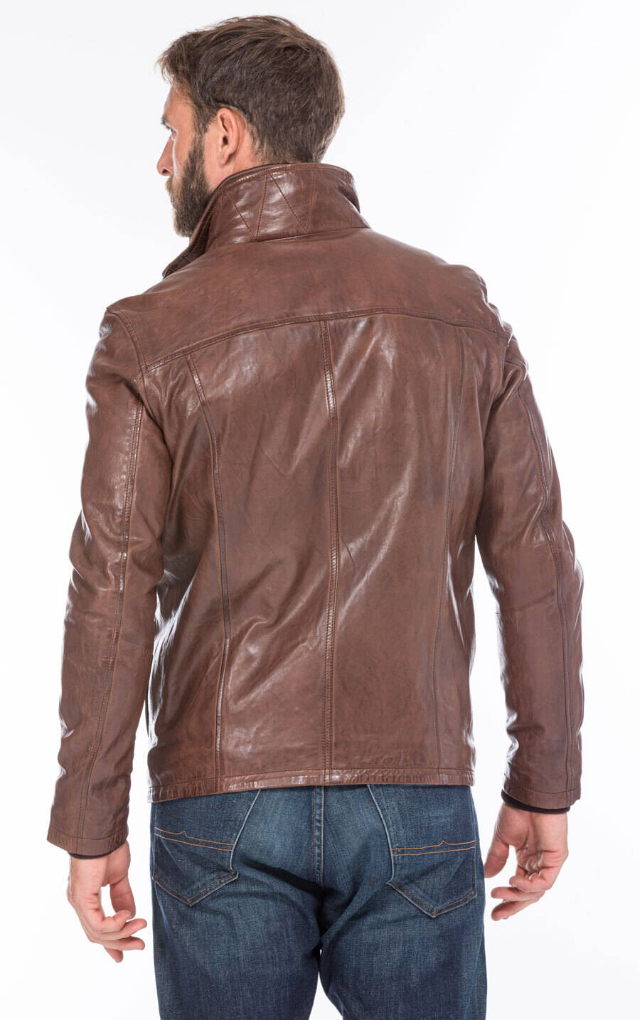 Marque veste on sale en cuir homme