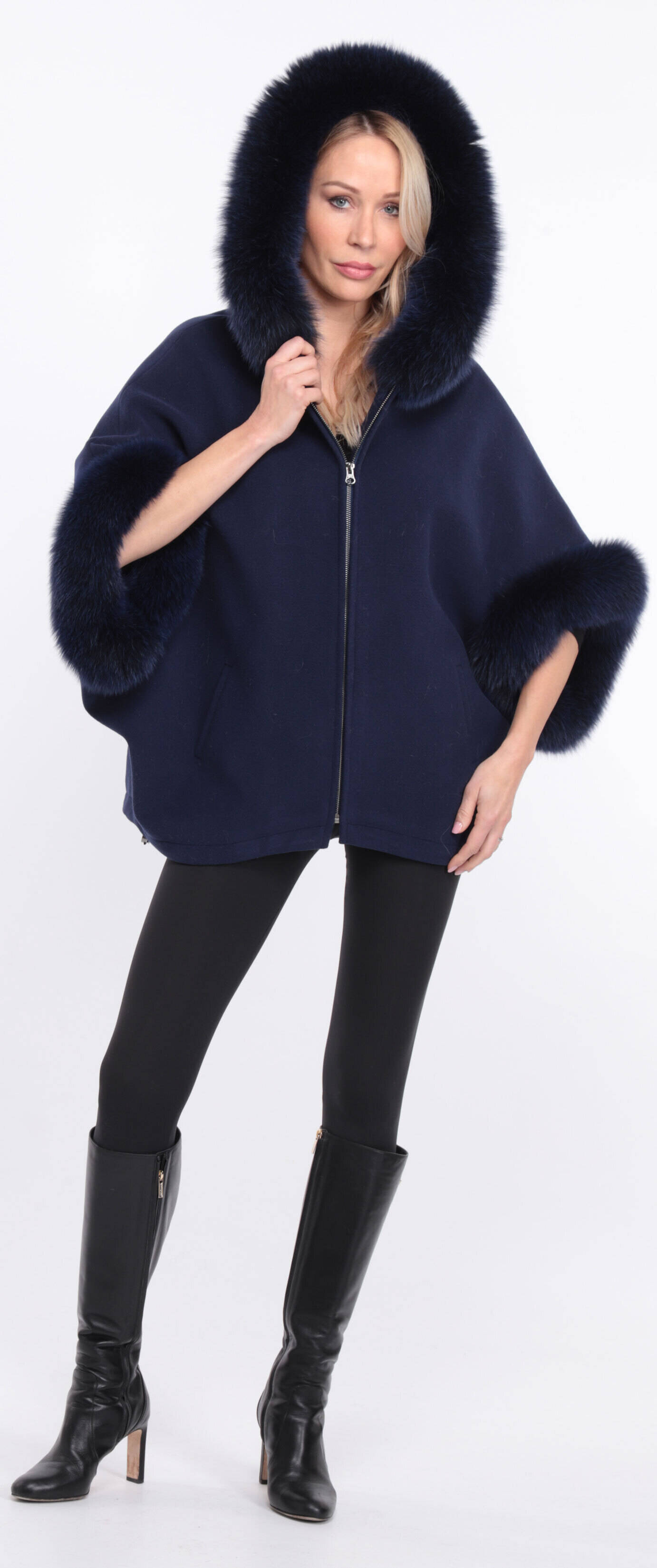 Vêtement en cuir Manteaux cuir bleu