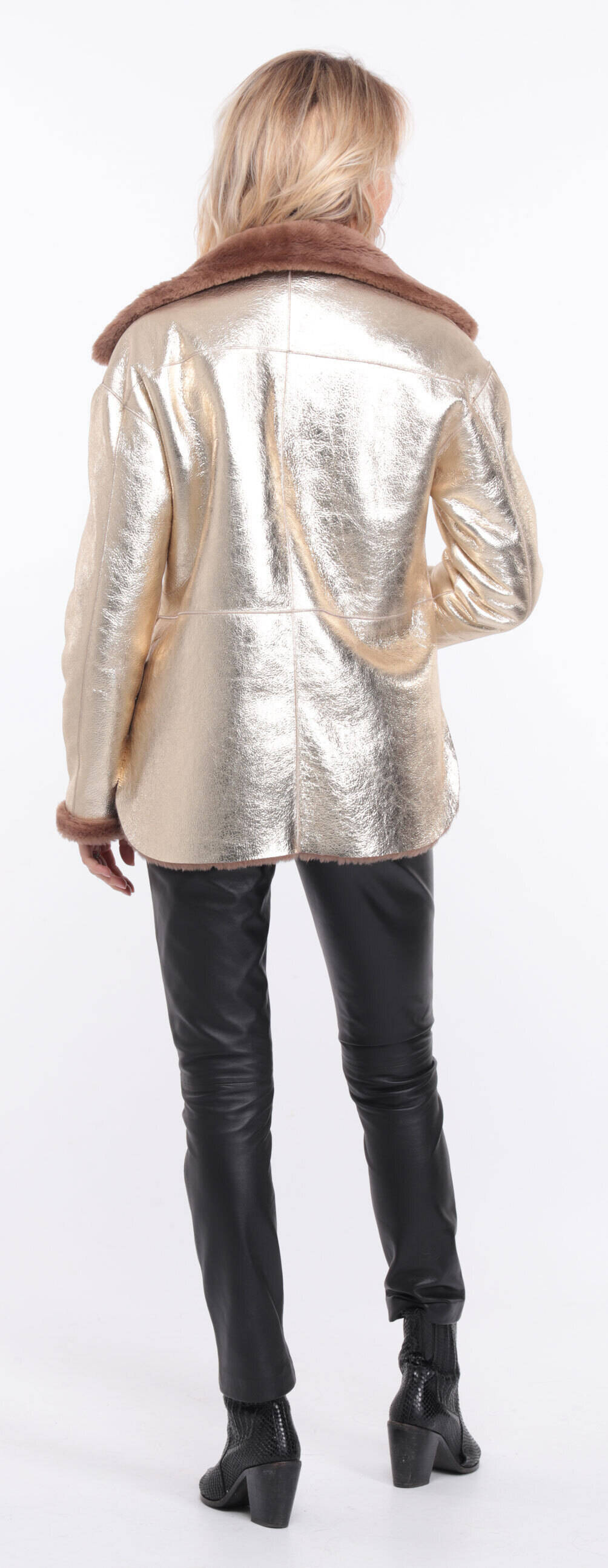 Vêtement en cuir Manteaux cuir taupe